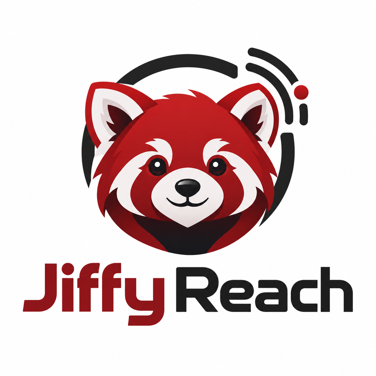 Jiffy Reach red panda logo